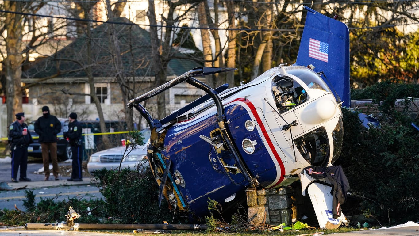 Hubschrauberabsturz in Philadelphia: Der Pilot verletzte sich schwer.