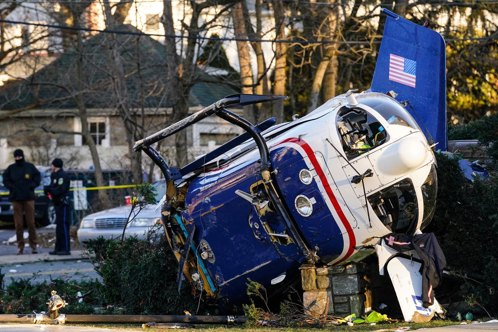 Hubschrauberabsturz in Philadelphia: Der Pilot verletzte sich schwer.