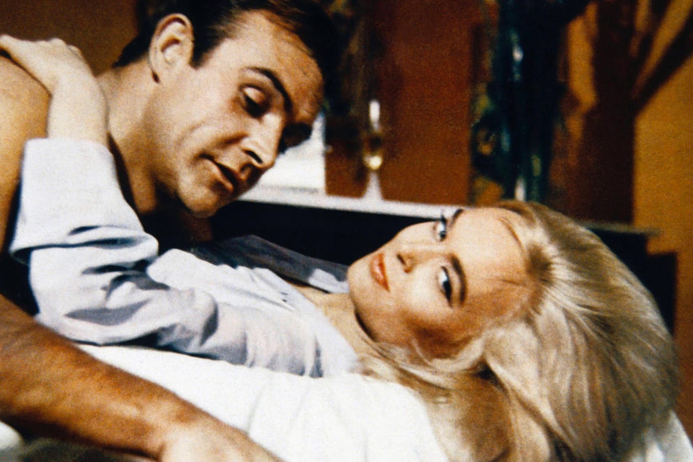 Sean Connery und Shirley Eaton: 1964 drehten sie zusammen "Goldfinger".