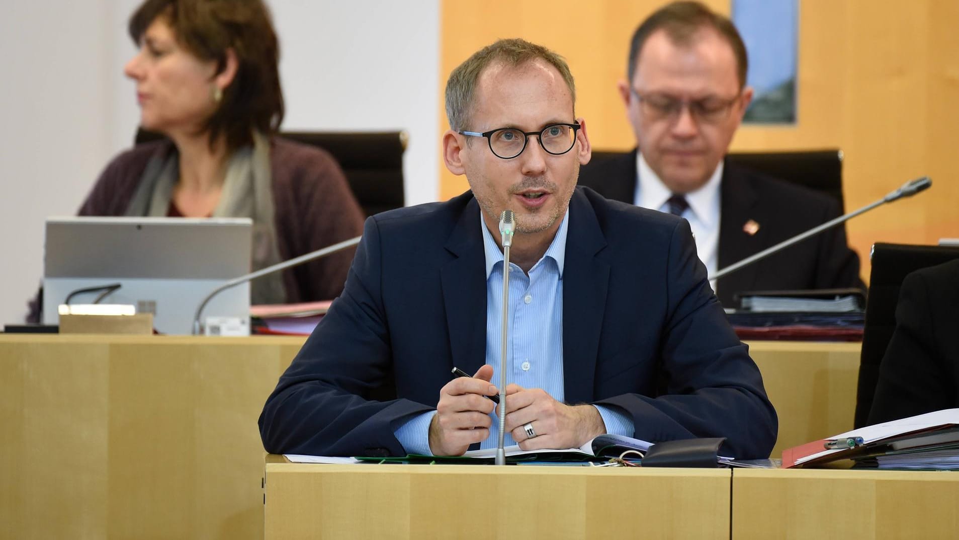 Kai Klose bei einer Plenarsitzung im Hessischen Landtag (Archivbild): Zuständig sein soll das neue Hessische Landesamt unter anderem für den Gesundheitsschutz der Bevölkerung.