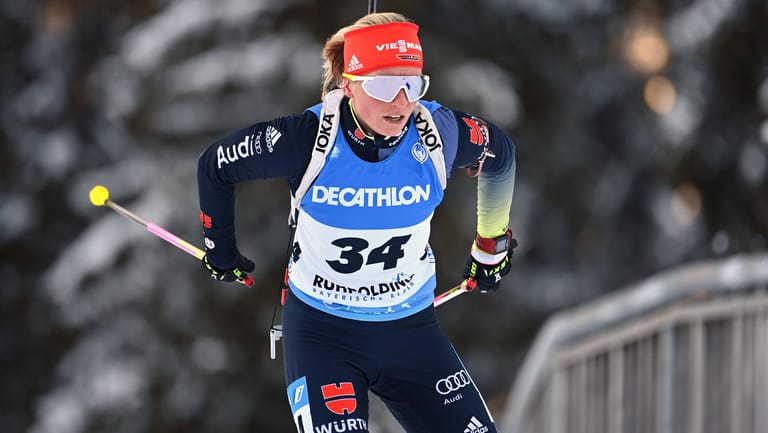 Beste Deutsche: Franziska Hildebrand belegte in Ruhpolding Platz 17.