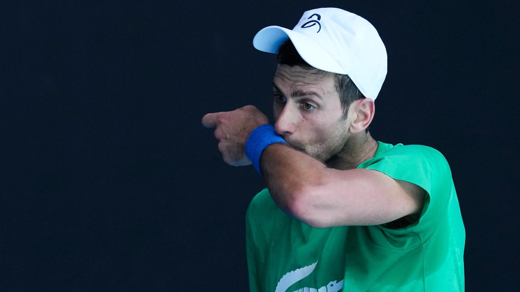 Novak Djokovic: Der Titelverteidiger trainierte am Donnerstag in der Margaret Court Arena.