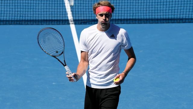 Trifft zum Australian-Open-Auftakt auf einen Landsmann: Alexander Zverev. Trifft zum Australian-Open-Auftakt auf einen Landsmann: Alexander Zverev.