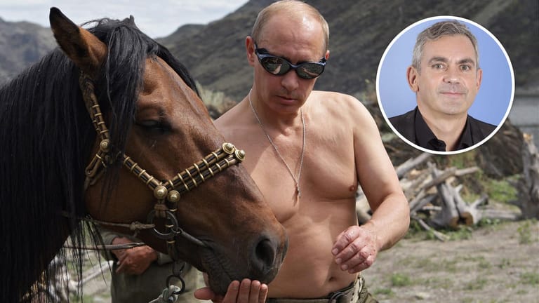 Wladimir Putin in voller Pose: Mit zahlreichen Auftritten gibt er immer wieder den virilen Staatschef, meint Wladimir Kaminer.