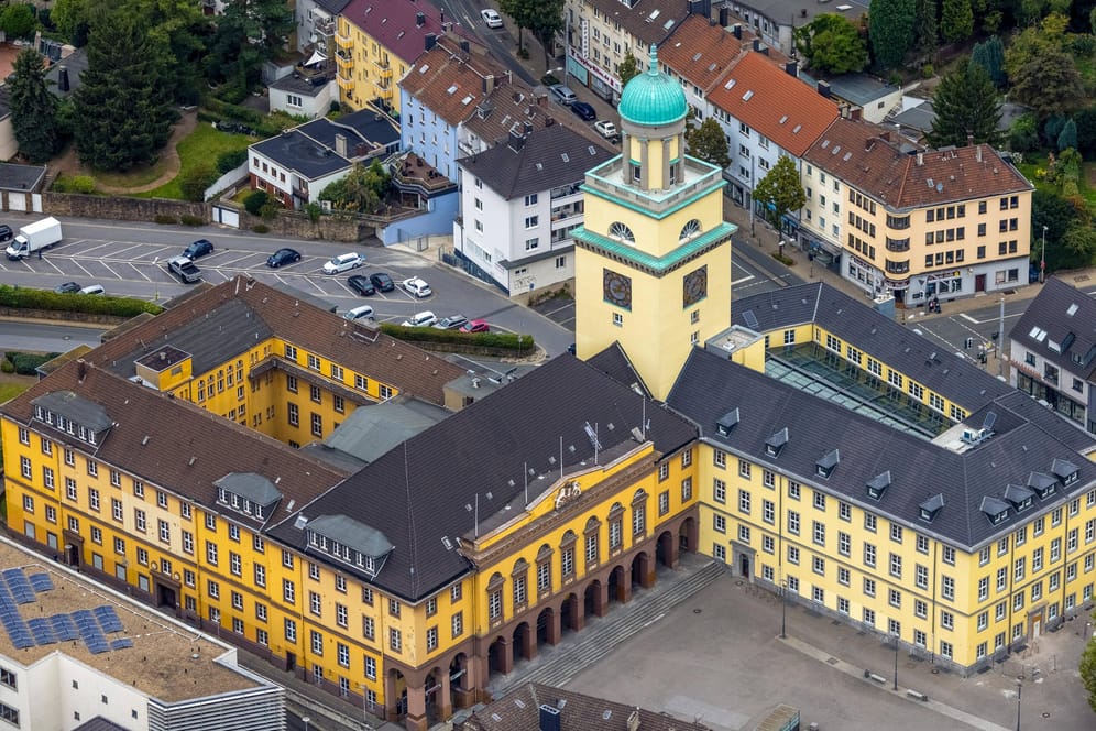 Rathaus der Stadt Witten (Archivbild): Hier ereignete sich am Mittwoch der Angriff.