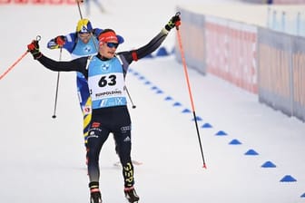Biathlon-Weltcup in Ruhpolding: Benedikt Doll wird Zweiter im Sprint.