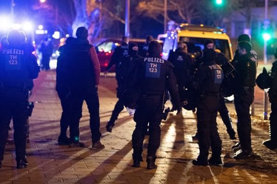 Die Polizei war mit zahlreichen Kräften im Einsatz.