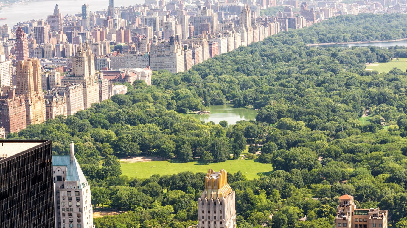 Blick auf den Central Park in New York (Symbolbild): In einem der umliegenden Hochhäuser wurde nun eine Wohnungen für 190 Millionen Dollar verkauft.