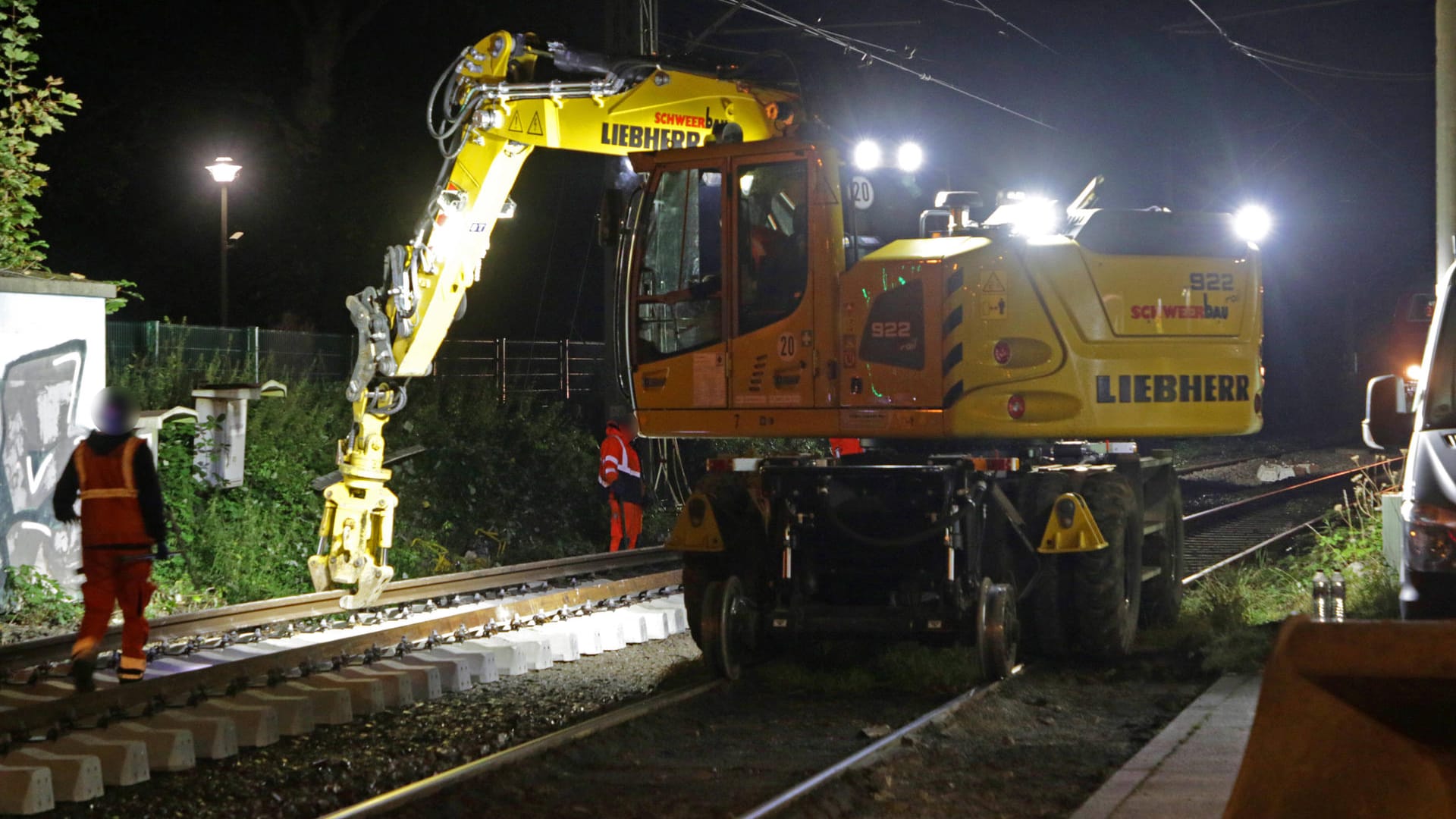 Streckenarbeiten der Bahn