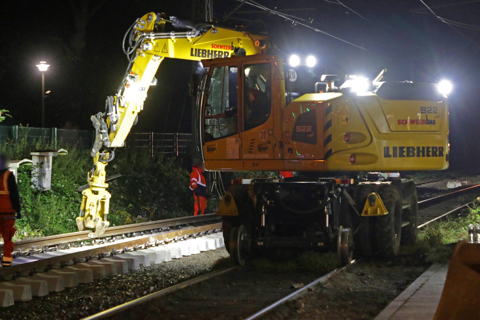 Streckenarbeiten der Bahn