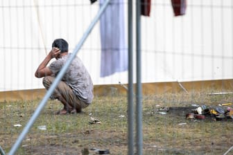 Flüchtlingslager in Vilnius: Aus Belarus waren in den vergangenen Monaten viele Migranten nach Litauen gekommen. (Archivfoto)