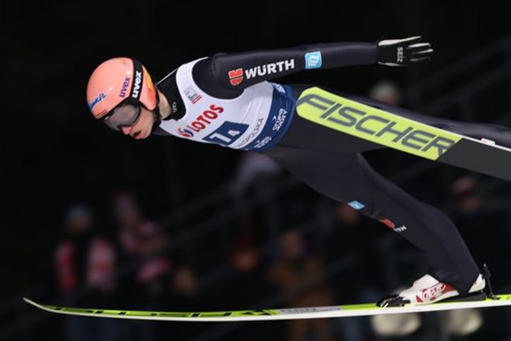 Wurde mit Deutschlands Skispringern Zweiter in Zakopane: Karl Geiger.