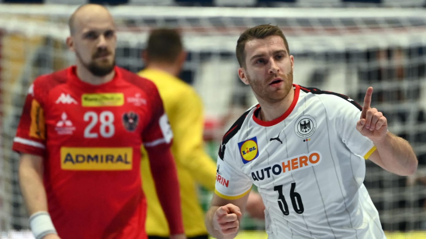 Fingerzeig Richtung Hauptrunde: DHB-Star Lukas Mertens.