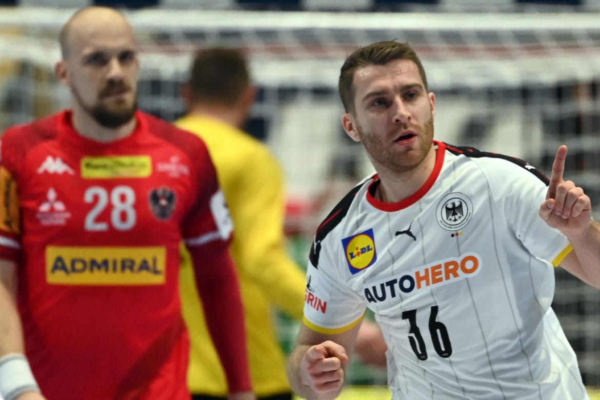 Fingerzeig Richtung Hauptrunde: DHB-Star Lukas Mertens.