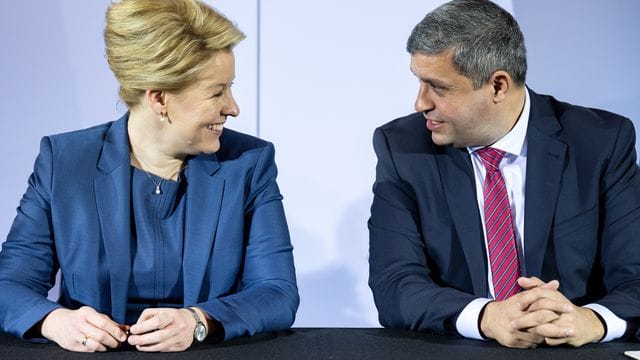 Franziska Giffey und Raed Saleh Franziska Giffey und Raed Saleh