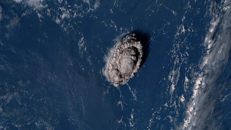 Vulkanexplosion in Tonga: Die gigantische Eruption war aus dem Weltall zu sehen.