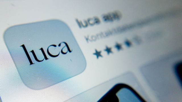 Das Symbol der Luca-App ist auf einem Smartphone zu sehen. Das Symbol der Luca-App ist auf einem Smartphone zu sehen.