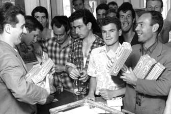 Italienische Gastarbeiter in Deutschland 1962