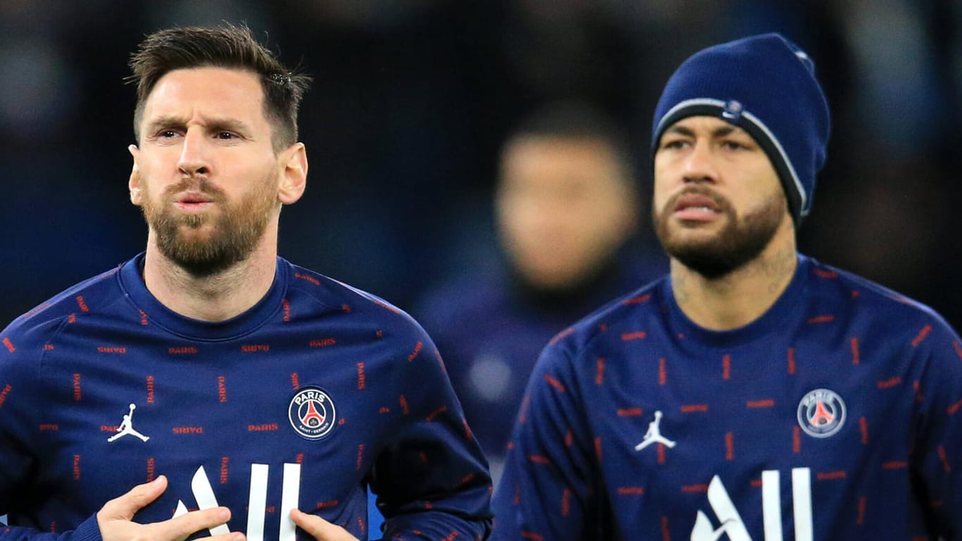 Lionel Messi und Neymar (r.): Die beiden spielen für Paris St. Germain in der Ligue 1.