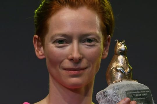 Die britische Schauspielerin Tilda Swinton bei den Teddy Awards (2008).