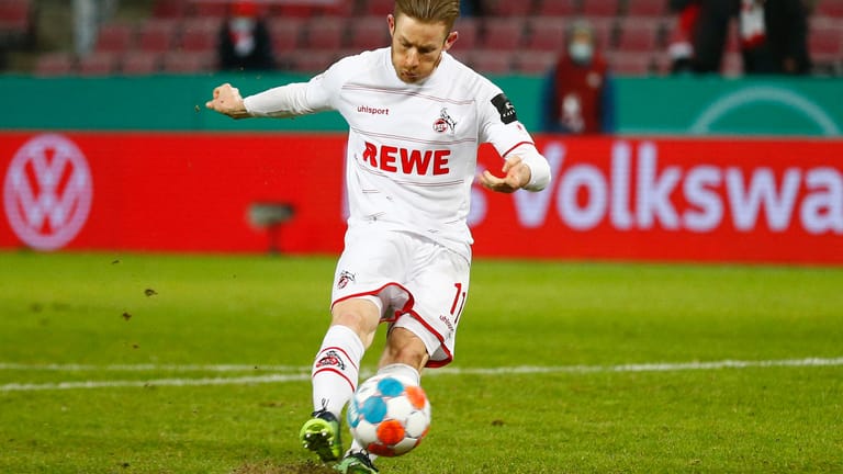 Florian Kainz: Der Kölner schoss sich beim letzten Elfmeter der Partie an sein Standbein.