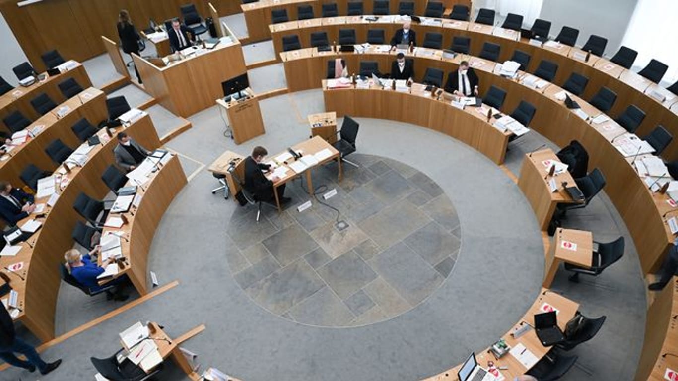 Eine Sitzung im rheinland-pfälzischen Landtag