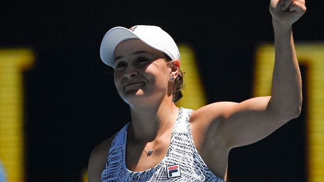 Ashleigh Barty jubelt über ihren Sieg.