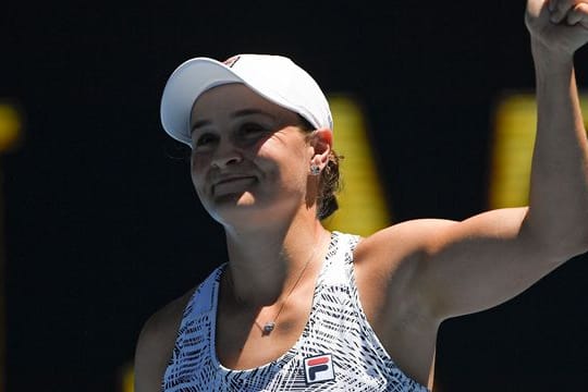 Ashleigh Barty jubelt über ihren Sieg.