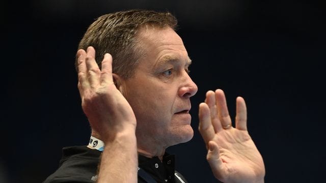 Deutschlands Trainer Alfred Gislason.