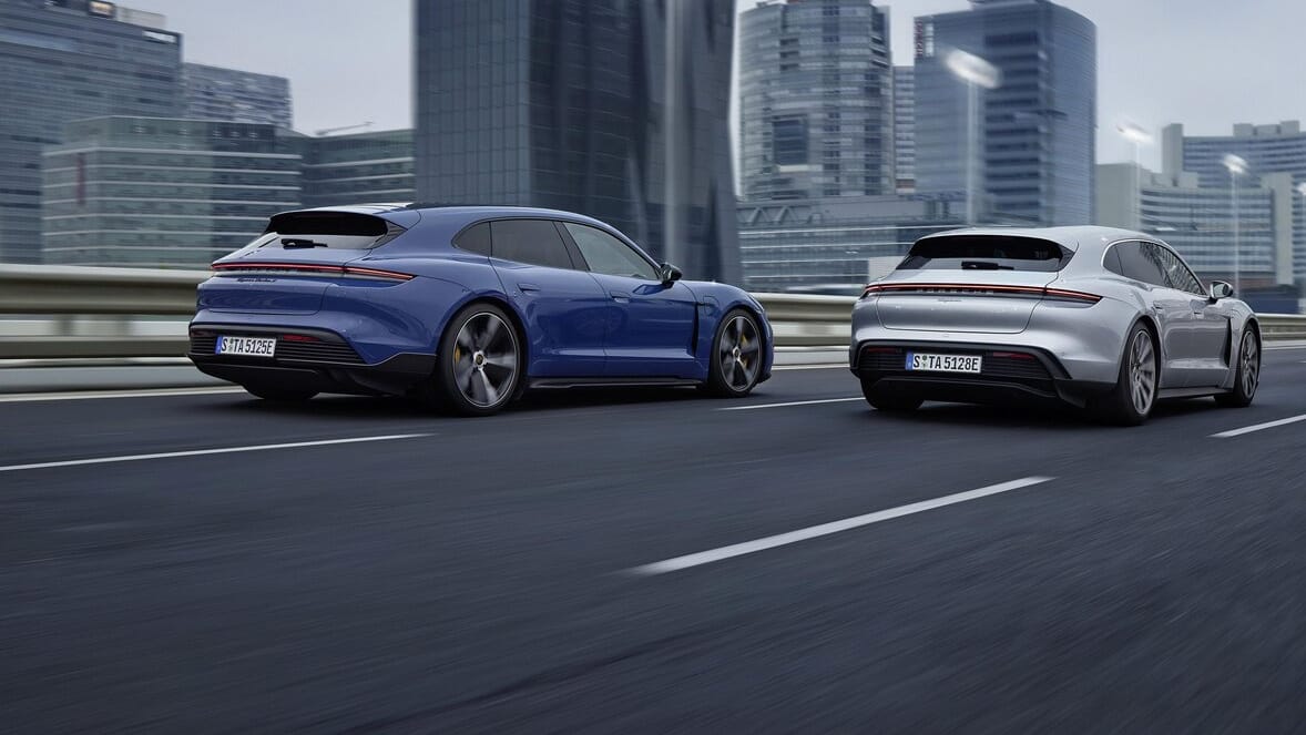 Porsche unter Strom: Vom Taycan bieten die Stuttgarter nun auch die Variante Sport Turismo an.