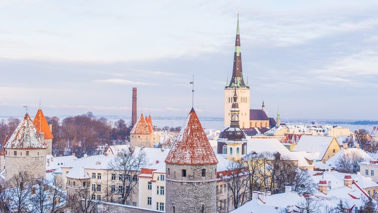 Tallinn: Die Hauptstadt Estlands ist nach den Berechnungen die Stadt in Europa, die pro Wintermonat die meisten Schneetage hat.
