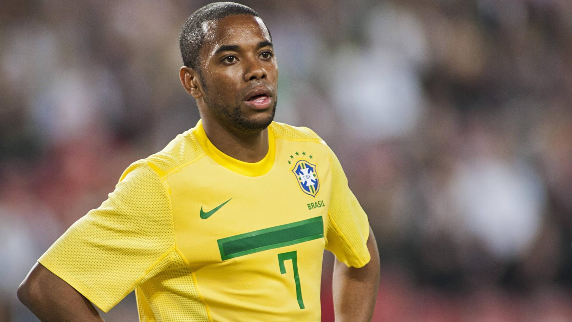 Lange Jahre ein gewohntes Bild: Robinho im Brasilien-Trikot, hier während des Länderspiels gegen Deutschland 2011.