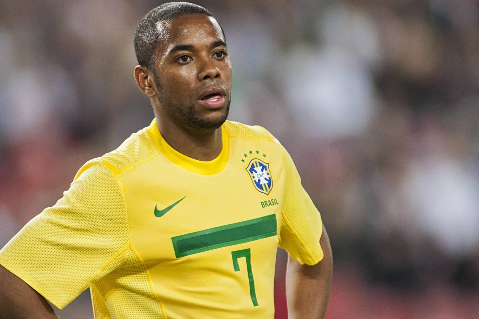 Lange Jahre ein gewohntes Bild: Robinho im Brasilien-Trikot, hier während des Länderspiels gegen Deutschland 2011.