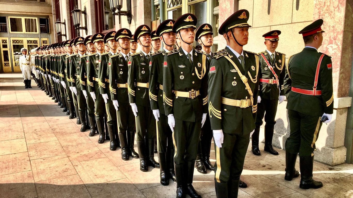 Präsidentengarde in Peking.