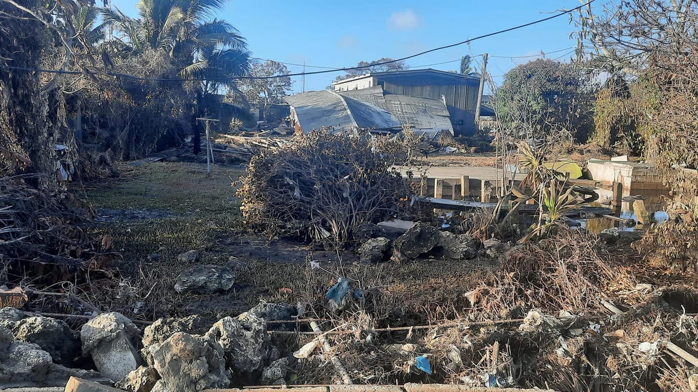 Zerstörung in Nuku'alofa: Die Regierung spricht von einer Katastrophe historischen Ausmaßes.