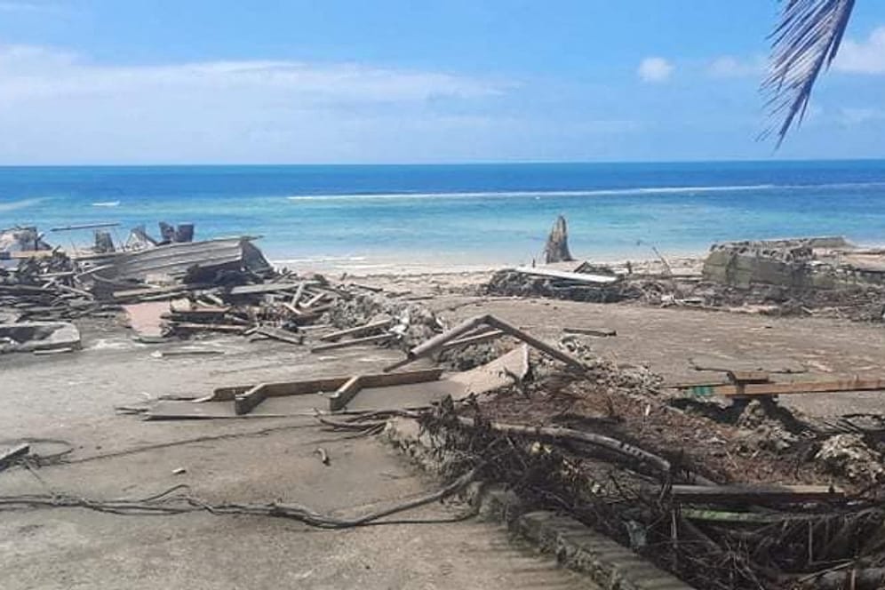 Der Strand von Nuku'alofa nach dem Tsunami: "Schon bald konnte ich meine Nichte nicht mehr rufen hören."