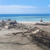Der Strand von Nuku'alofa nach dem Tsunami: "Schon bald konnte ich meine Nichte nicht mehr rufen hören."