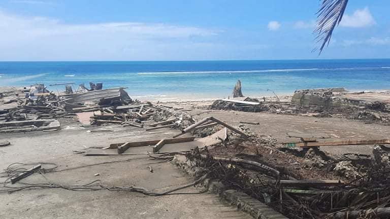 Der Strand von Nuku'alofa nach dem Tsunami: "Schon bald konnte ich meine Nichte nicht mehr rufen hören."