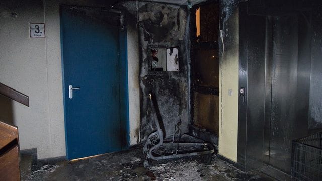 Brand in Hochhaus