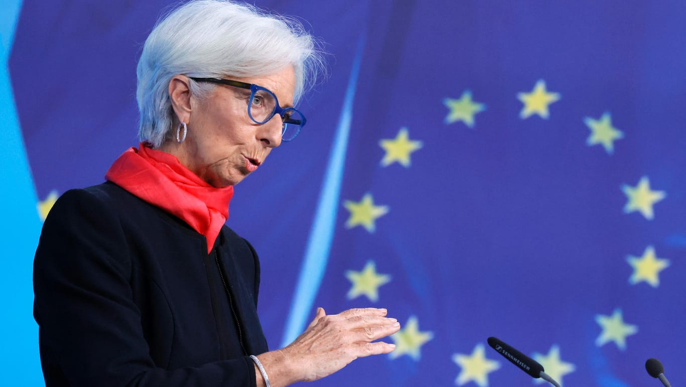 Sieht keinen Handlungsbedarf: EZB-Chefin Christine Lagarde fürchtet, dass steigende Zinsen das Wirtschaftswachstum abbremsen würden.