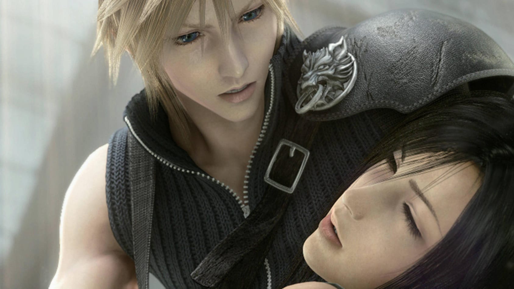 Cloud Strife und Tifa Lockheart (r.): Bei einem Videocall in Italien lief plötzlich ein Sexclip mit den "Final Fantasy VII"-Charakteren über die Bildschirme. Cloud Strife und Tifa Lockheart (r.): Bei einem Videocall in Italien lief plötzlich ein Sexclip mit den "Final Fantasy VII"-Charakteren über die Bildschirme.