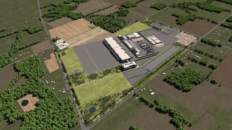Frühe Pläne für zwei neue Chipfabriken von Intel in Licking County, Ohio.