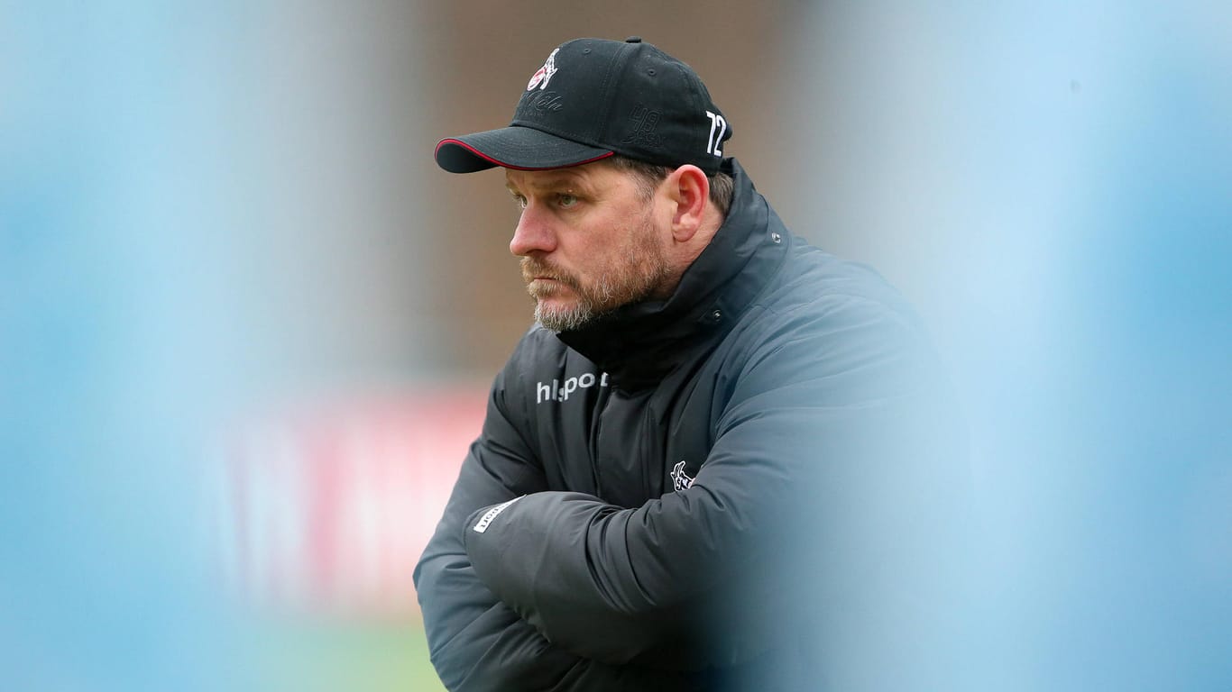 Steffen Baumgart bei einem Training des 1. FC Köln (Symbolbild): "Das Drumherum", sagte Baumgart, habe ihn gestört. "Nicht die Leistung meiner Mannschaft."