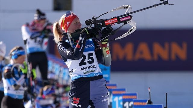 Im Einzel über 15 Kilometer beste Deutsche: Franziska Hildebrand in Aktion.