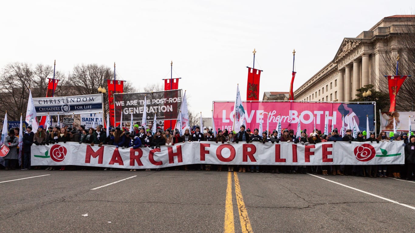 Seit 1974: Amerikaner demonstrieren gegen Abtreibung