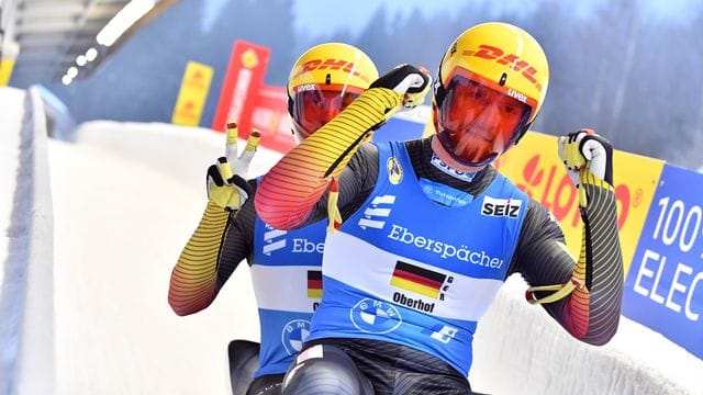 Toni Eggert (r) und Sascha Benecken haben den EM-Titel im Gesamtweltcup gewonnen. Toni Eggert (r) und Sascha Benecken haben den EM-Titel im Gesamtweltcup gewonnen.