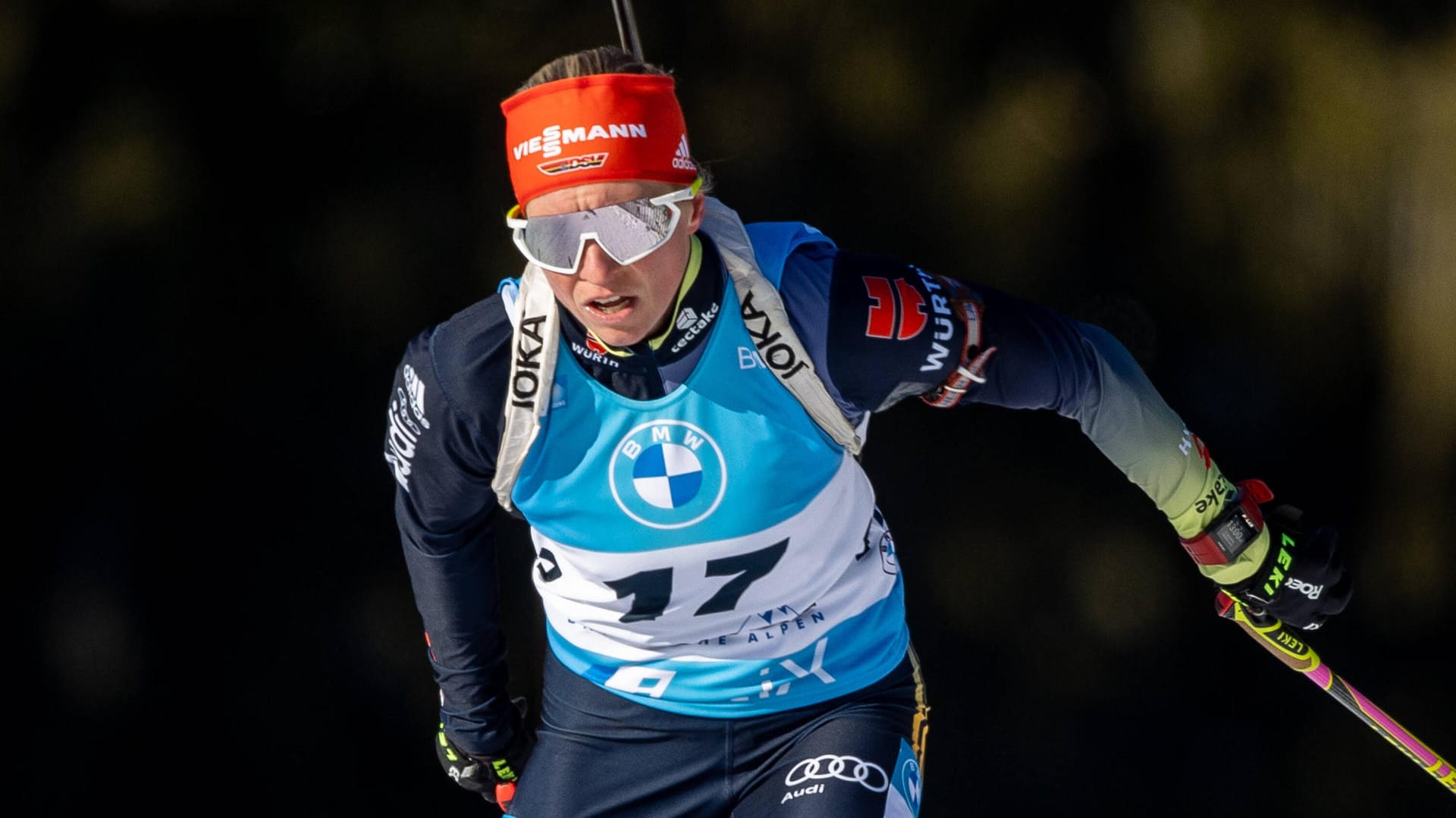 Franziska Hildebrand: Die deutsche Biathletin ging nach Weidel auf die Strecke.