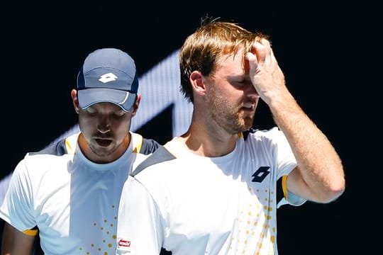 Andreas Mies (l) und Kevin Krawietz sind in Melbourne ausgeschieden.