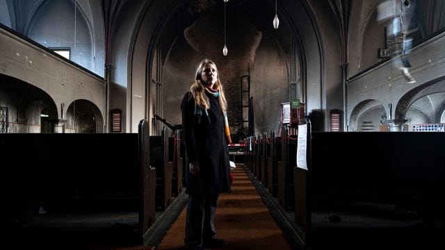 Nach Brandstiftung in Paul-Gerhardt-Kirche Nach Brandstiftung in Paul-Gerhardt-Kirche