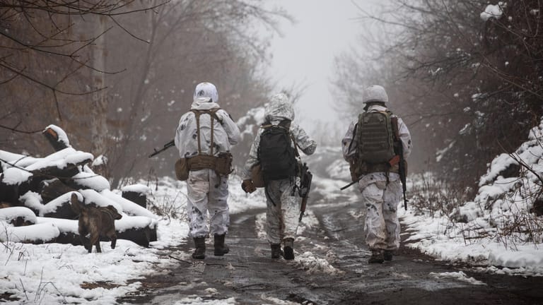 Ukrainische Soldaten: Sie sollen an der Grenze in Tschernobyl patrouillieren.